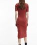 Calvin Klein Midi-jurk CK BUTTON THROUGH RIB LONG DRESS met ribstructuur - Thumbnail 13