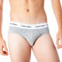 Calvin Klein Men slip Underwear 3 Hip Brief U2661G low waist pack new Grijs Heren - Thumbnail 6