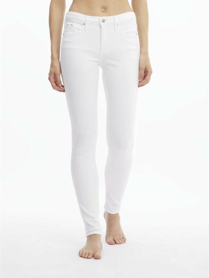 Calvin Klein Slim-fit jeans Wit Dames