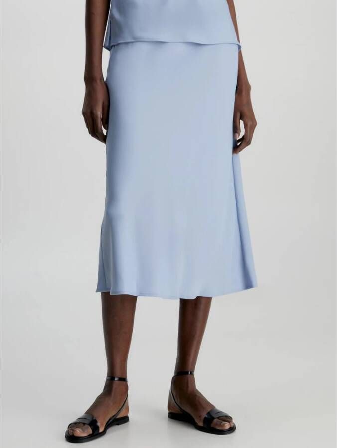 Calvin Klein Midi Skirts Blauw Dames