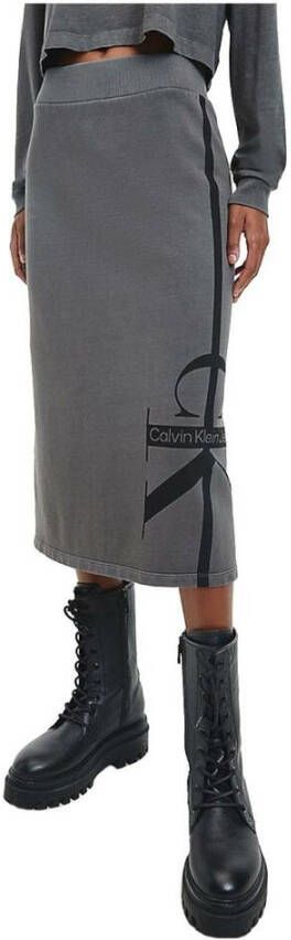 Calvin Klein Midi -rokken Grijs Dames