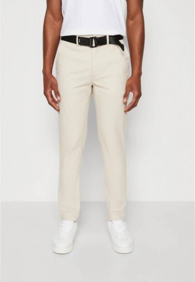 Calvin Klein Moderne Slim-Fit Chino`s voor Heren Beige Heren