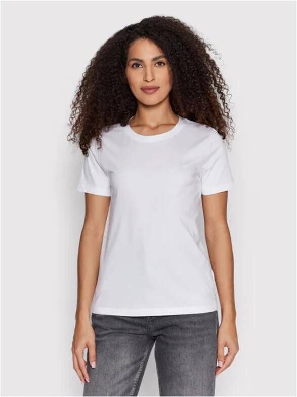 Calvin Klein Nek T -shirt Wit Dames