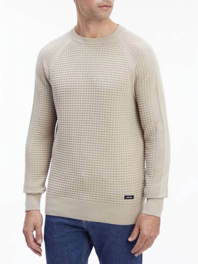 Calvin Klein Pullover Sweaters Beige Heren