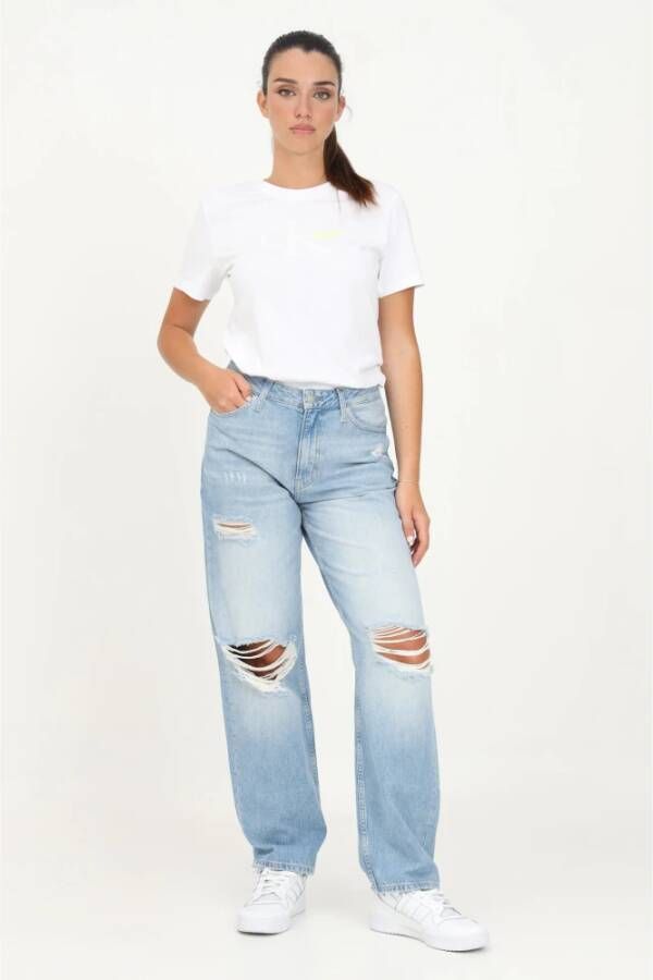 Calvin Klein Rechte jeans Blauw Dames