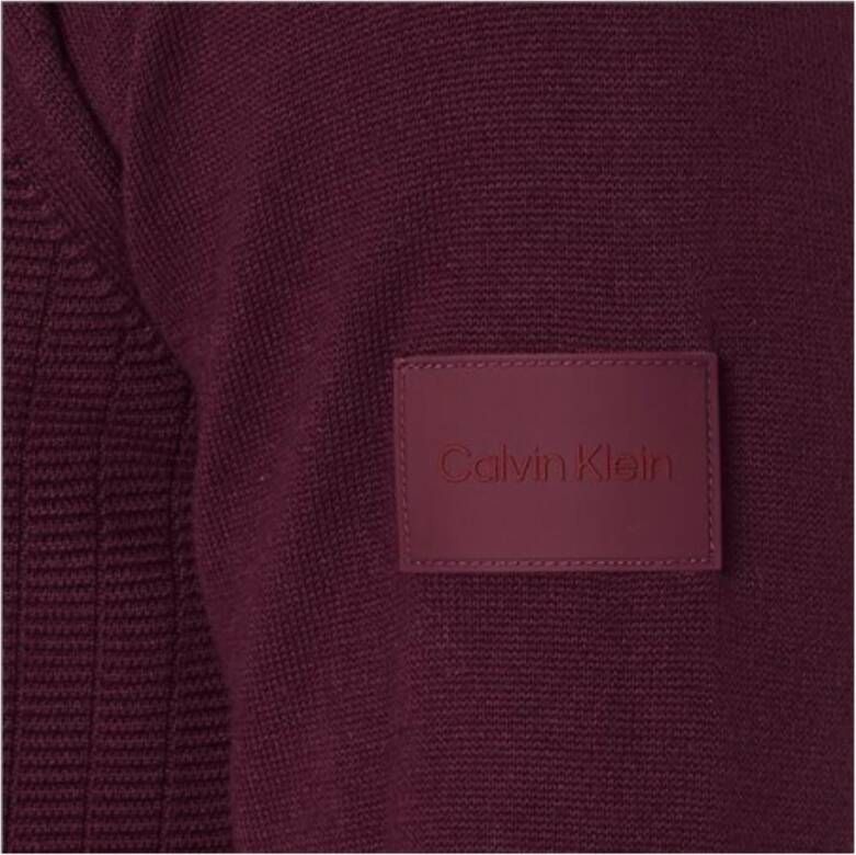 Calvin Klein Ronde hals gebreide trui voor heren Purple Heren