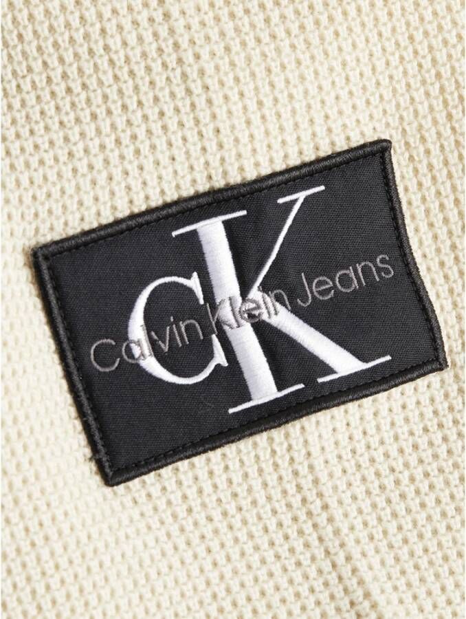 Calvin Klein Round-neck Knitwear Beige Heren