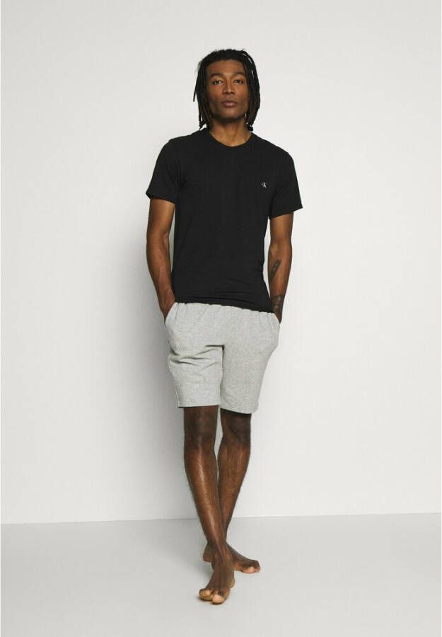 Calvin Klein T-shirt crewek 2-pack Zwart Heren