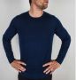 CALVIN KLEIN Heren Truien & Vesten Superior Wool Crew Neck Sweater Donkerblauw - Thumbnail 12