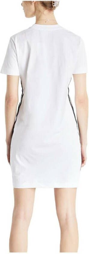 Calvin Klein Zijcontrastjurk Wit Dames
