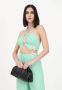 Calvin Klein Jeans Gekreukelde bh-top met bandjeswikkel Green Dames - Thumbnail 2