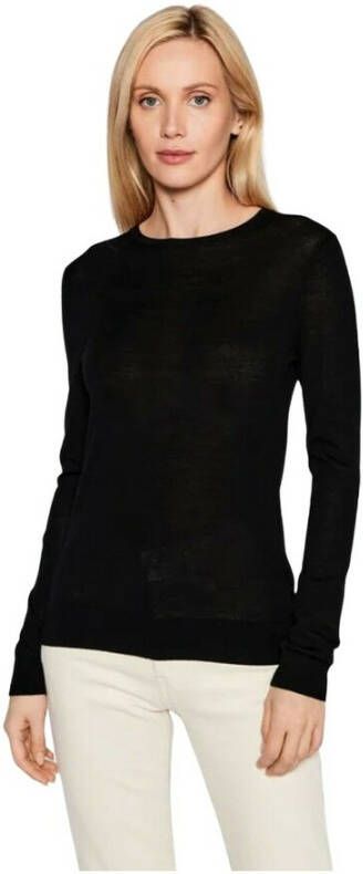 Calvin Klein Slanke fit blouse Zwart Dames