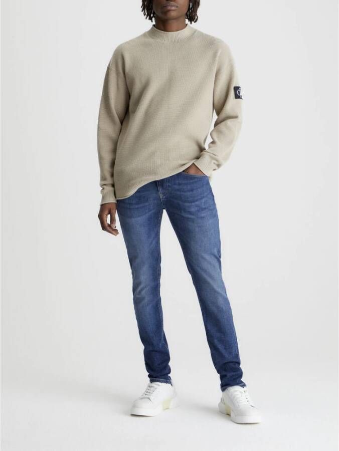 Calvin Klein Slim Fit Donkerblauwe Denim Jeans voor Heren Blauw Heren