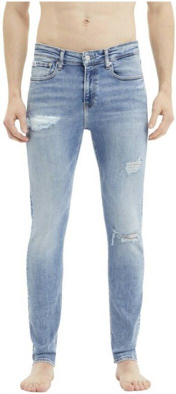 Calvin Klein Slim-fit Jeans Blauw Heren