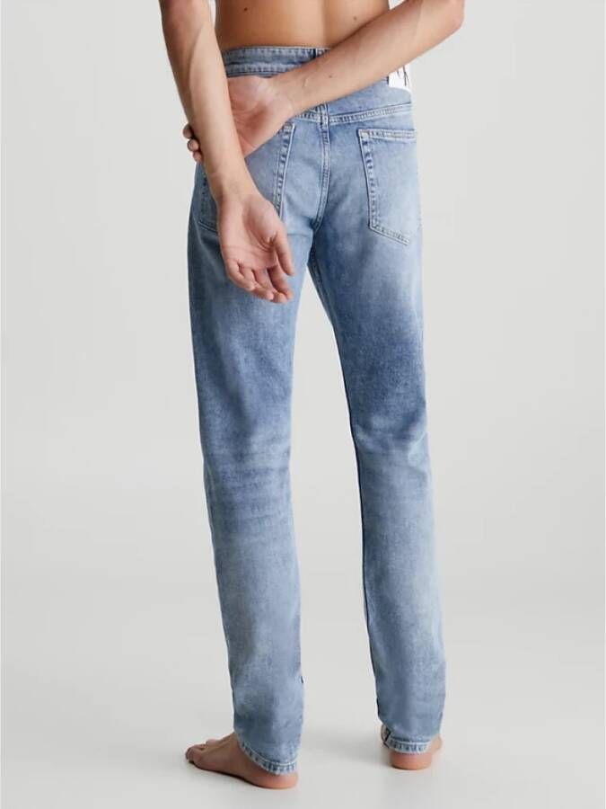 Calvin Klein Straight Jeans Blauw Heren