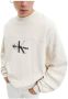 Calvin Klein Gestructureerde Beige Heren Sweatshirt Beige Heren - Thumbnail 4