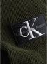 Calvin Klein Jeans Verfijnde Crewneck Sweater met Monogram Mouwembleem Green Heren - Thumbnail 4