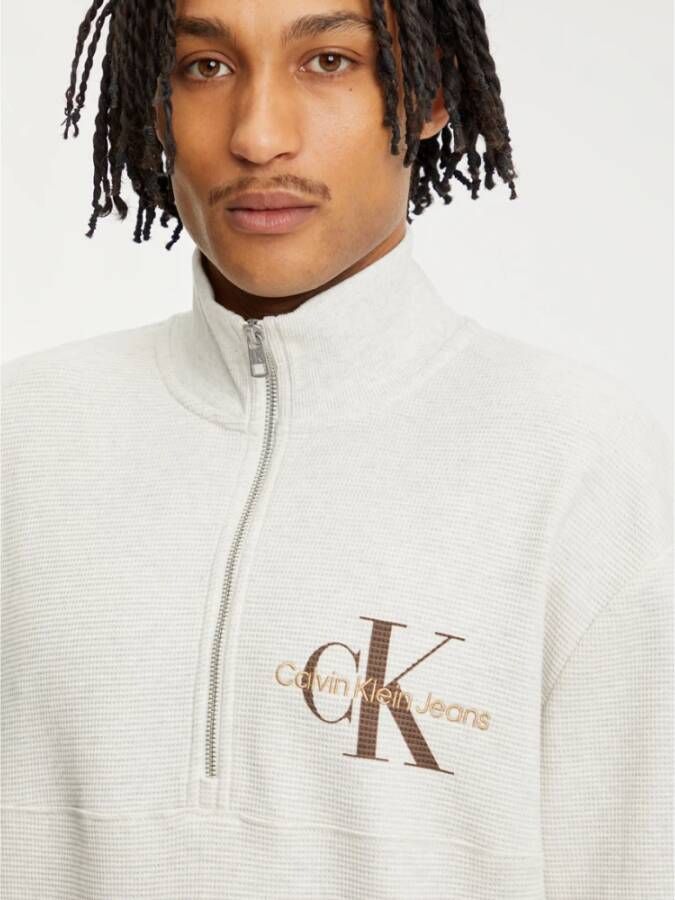 Calvin Klein Sweatshirt Wit Heren