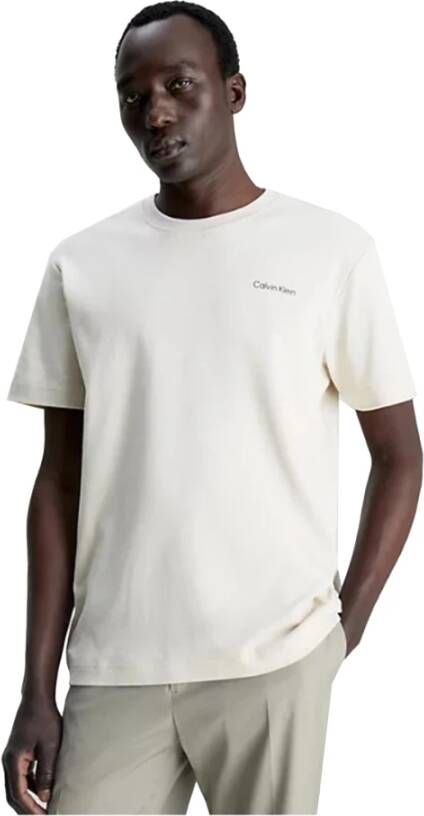 Calvin Klein T-Shirts Beige Heren