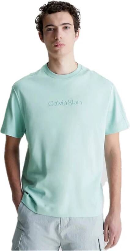 Calvin Klein T-Shirts Blauw Heren