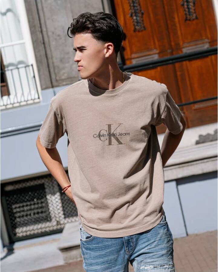 Calvin Klein T-Shirts Grijs Heren