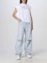 Calvin Klein Monologo T-shirt Wit J20J220717 YAF White Dames - Thumbnail 4