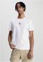 Calvin Klein Jeans Heren T-shirt Wit Korte Mouw Herfst Winter White Heren - Thumbnail 5