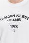 Calvin Klein Jeans Heren Print T-shirt Wit Korte Mouw White Heren - Thumbnail 7