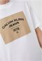 Calvin Klein Canvas Curve Graphic Half Mouw T-shirt White Heren - Thumbnail 8
