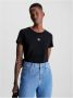 Calvin Klein Jeans Zwart T-shirt voor dames korte mouw herfst winter Black Dames - Thumbnail 10