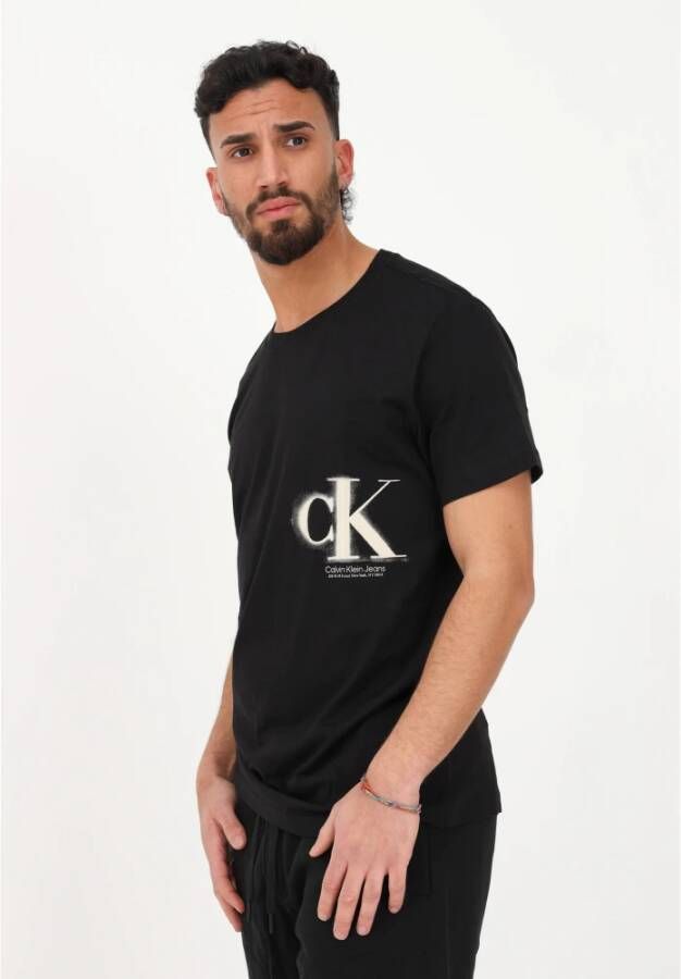 Calvin Klein T-Shirts Zwart Heren