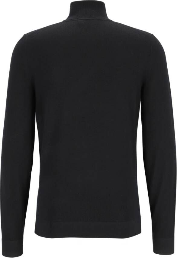 Calvin Klein Trui- CK Merino Quarter ZIP Zwart Heren