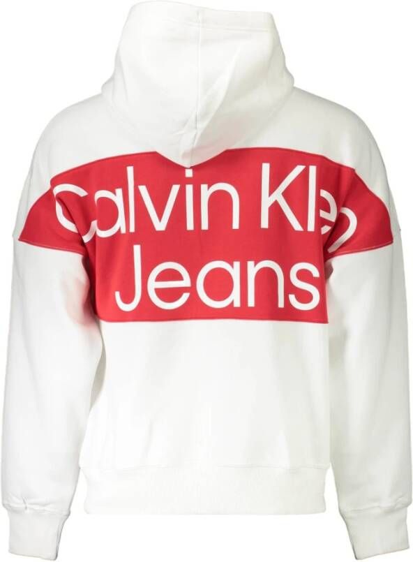 Calvin Klein White Cotton Sweater Wit Heren