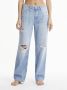 Calvin Klein Jeans Wijde Spijkerbroek voor Vrouwen Blue Dames - Thumbnail 9