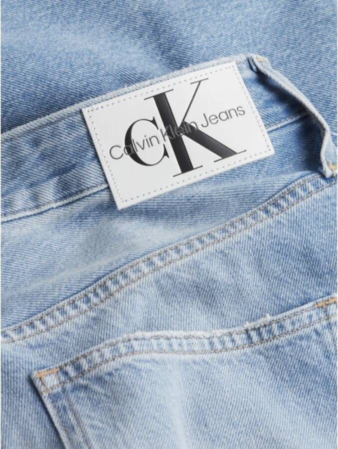Calvin Klein Wide Leg Denim Jeans Blue Dames