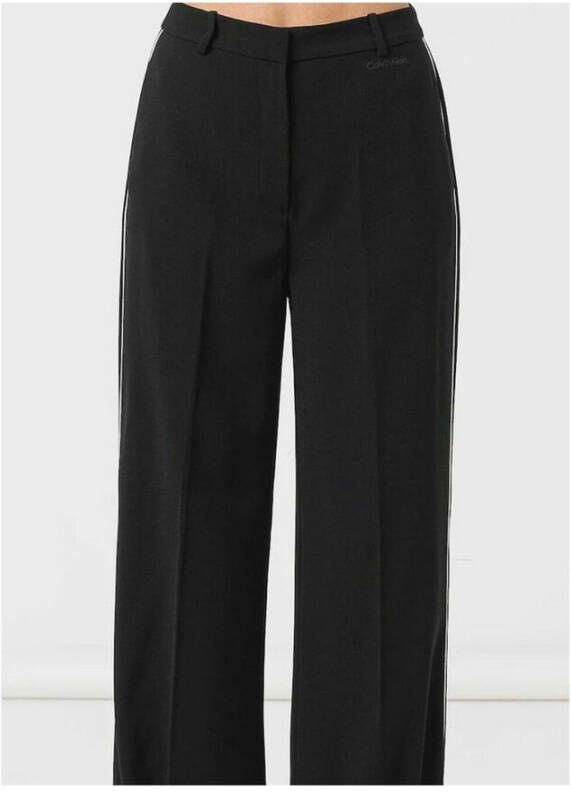 Calvin Klein Brede broek Zwart Dames