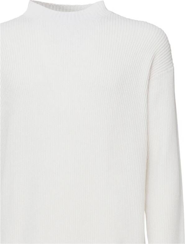 Calvin Klein Jeans Witte Gebreide Trui met Geborduurd Logo White Heren