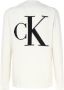 Calvin Klein Jeans Witte Gebreide Trui met Geborduurd Logo White Heren - Thumbnail 2