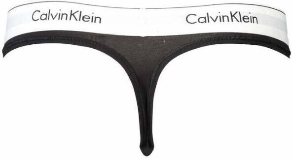 Calvin Klein Women Thong Black Zwart Dames