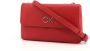 Calvin Klein Rode Polyester Handtas met Verstelbare Schouderband Rood Dames - Thumbnail 6