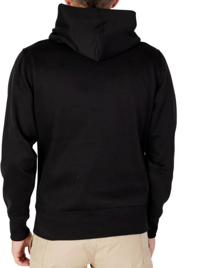 Calvin Klein Zwarte Logo Hoodie Truien Zwart Heren