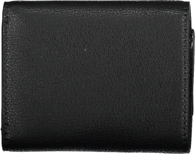 Calvin Klein Zwarte Polyester Portemonnee met Dubbele Kaartsleuven Zwart Dames