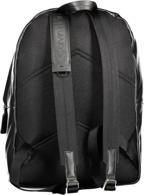 Calvin Klein Zwarte polyester rugzak met laptopvak Zwart Unisex