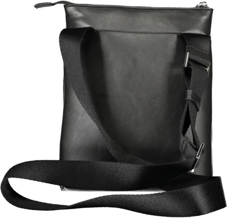 Calvin Klein Zwarte Polyester Schoudertas met Verstelbare Band Zwart Heren