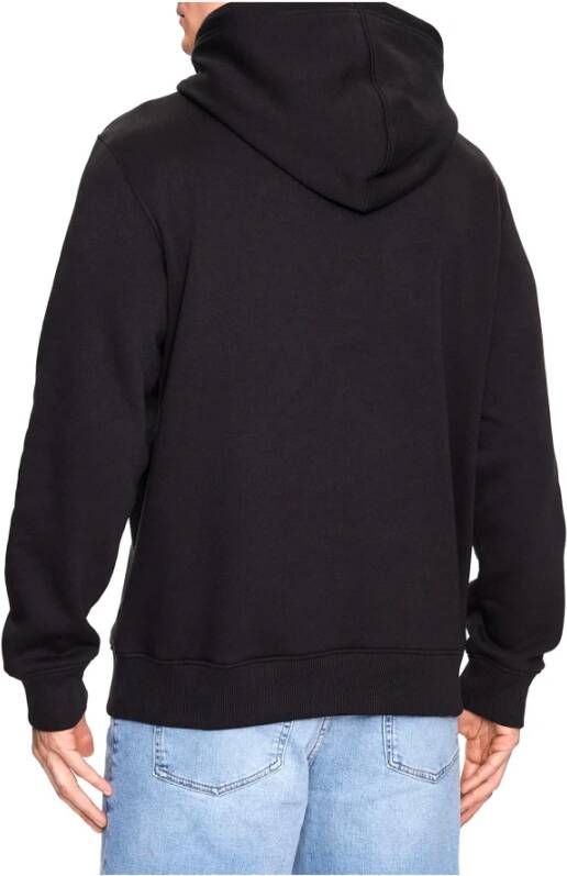 Calvin Klein Zwarte Sweaters met Monogram Logo Zwart Heren