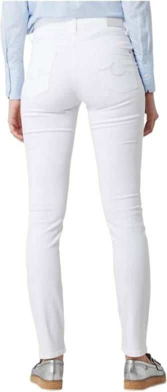 CAMBIO Parla witte slim fit jeans White Dames