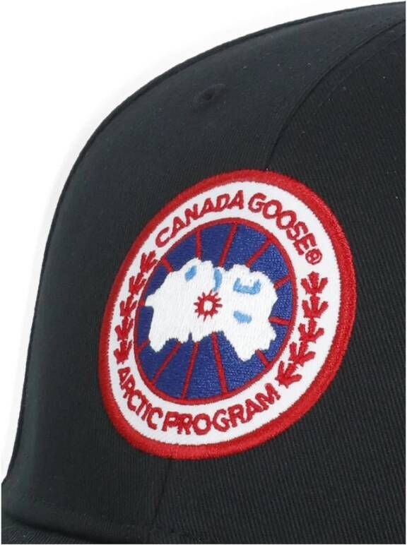 Canada Goose Zwarte baseballpet met logo patch Zwart Heren