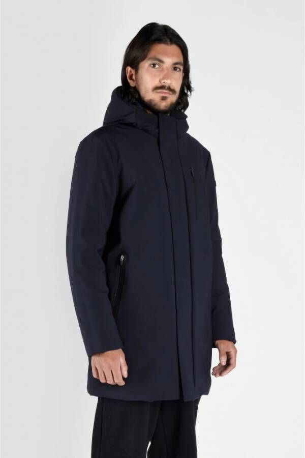 Canadian Classics Waterdichte Navy Jas met Capuchon Blue Heren