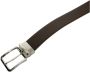 Canali Prachtige Bruine Leren Riem Bruin Heren - Thumbnail 2