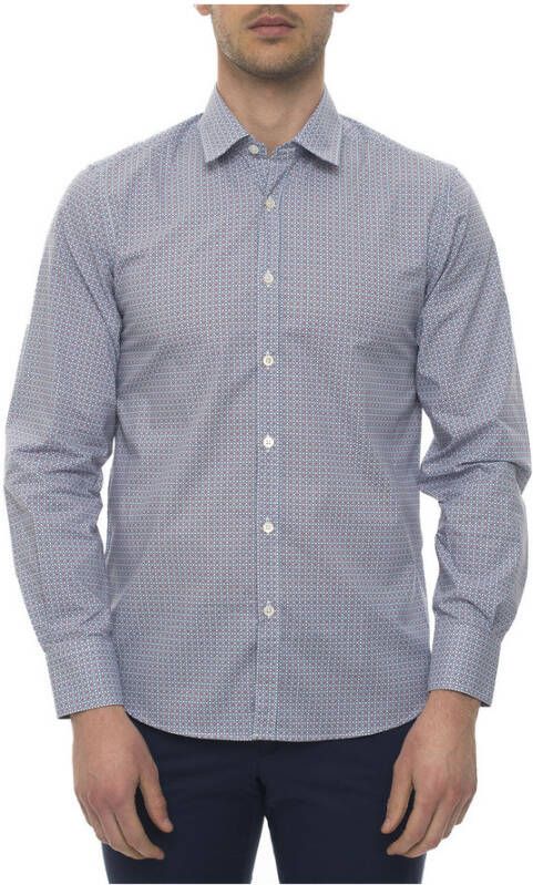 Canali Normaal Overhemd Blauw Heren
